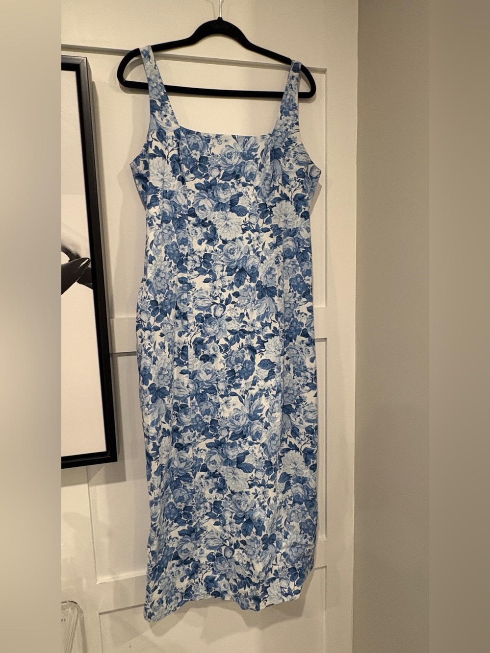 Abercrombie Blue Floral Midi Dress